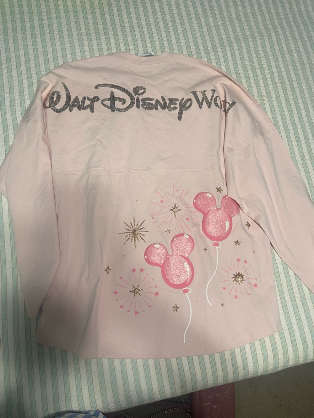 Walt Disney World Pink Mickey Balloon Graphic Sweatshirt